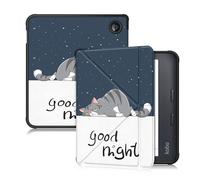 Yiernuo Coque Compatible avec Kobo Libra Color 2024/Libra 2 2021/Vision 6 2021 7 eReader,Etui Housse avec Fonction Support,Chat Paresseux