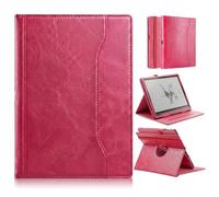 Yiernuo Coque per BOOX Note Air5 C 10.3 Pollici 2025 Neueste ePaper Reader Note Air 4 C/Note Air 3 C (2024/2023) Tablet,Etui Housse Può Ruotare,Rosa Rossa