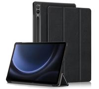 Yiernuo Coque pour Samsung Galaxy Tab S9 FE+/Tab S9 FE Plus/Tab S9 Plus 12,4 Pouces SM-X610/X616 X810/X816B/X818U Tablette,Etui Housse de Fin et Léger avec Veille/Réveil Automatique,Noir
