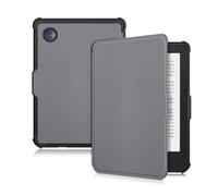 Yiernuo Coque pour Tolino Shine Color/Shine 5(2024)/Shine 4(2022) & Kobo Clara Colour/Clara BW(2024)/Clara 2E(2022) eReader,Etui Housse de Folio avec Veille/Réveil Automatique,Gris
