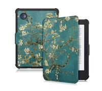 Yiernuo Coque pour Tolino Shine Color/Shine 5(2024)/Shine 4(2022) & Kobo Clara Colour/Clara BW(2024)/Clara 2E(2022) eReader,Etui Housse de Folio avec Veille/Réveil Automatique,Fleur