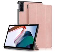 Yiernuo Coque pour Xiaomi Redmi Pad SE 11 Pouces Tablette,Etui Housse de Fin et Léger avec Fonction Support et avec Veille/Réveil Automatique,Oro Rosa