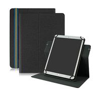 Yiernuo Coque Universel pour Tablette 10,1 Pouces, Etui Housse Rotatif 360° avec Fonction Support Compatible Tablette 9,7 10 10,1 10,2 10,3 10,4 10,5 10,6 10,9 11 Pouces,Noir