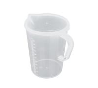 Yiesvsov 1/2/3/5L Pichet Mesureur Avec Sans Couvercle Plastique Transparent Carafe À Boisson Pour Eau Froide Thé Glacé Jus Bière Transparent D Taille unique