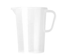Yiesvsov 1/2/3/5L Pichet Mesureur Avec Sans Couvercle Plastique Transparent Carafe À Boisson Pour Eau Froide Thé Glacé Jus Bière Transparent E Taille unique