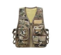 Yiesvsov Gilet Tactique Pour Enfants Veste Camouflage Gilet De Protection Pour Armée Chasse Jeu Cs Extérieur Camping Randonnée Camouflage 7 ans