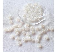 YIEUR 490 perles blanches en forme de fleur scintillantes, 12 mm, avec trou pour le bricolage, 150 g, pour bracelets et décorations artisanales (rose)