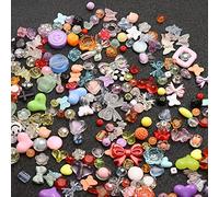 YIEUR Lot de 250 perles colorées en acrylique à enfiler, 150g Perles assorties en vrac avec trou, Perles grandes et économiques pour bracelets, colliers, décoration, artisanat et création de bijoux