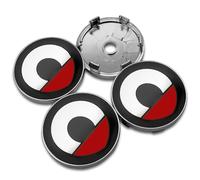 YIFANFENGSHUN 4 Pièces Cache Moyeux pour Smart EQ fortwo (C453) 2020-, Enjoliveur Centre Roue Antirouille Jante Centre Roue Centrale Décoration Moyeu Accessoires de Voiture,60mm-D