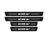 YIFANFENGSHUN 4 Pièces Protection Seuil de Porte Voiture pour Honda CRV, Anti Rayures Kick Plates Autocollant en Cuir de Fibre Auto Accessoires