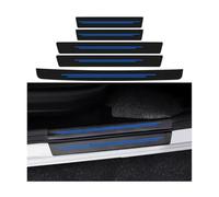 YIFANFENGSHUN 5 PièCes Protection Seuil De Porte De Voiture pour BMW 4er Coupé/Cabrio 1 (I) F32/F33 I 2013-2020, Plaques De Protection De Seuil De Porte De Fibre De Carbone Plinthes,Blue