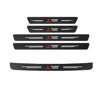 YIFANFENGSHUN 5 PièCes Protection Seuil De Porte De Voiture pour Mitsubishi Pajero IV 2006-2011, Plaques De Protection De Seuil De Porte De Fibre De Carbone Plinthes
