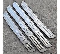 YIFANFENGSUN 4 Pièces Acier Inoxydable De Seuil Porte Voiture Plinthes pour Suzuki Swift 2012-2022 2023 2024, Protection De Seuil De Bienvenue pour PéDale De Bienvenue