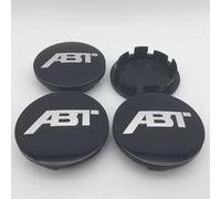 YIFANFENGSUN 4 Pièces Cache Moyeux pour AAA, Enjoliveurs pour Badge Emblème Bouchon de Jante Capuchon Côte Voiture Accessoires de Voiture,56MM-Black