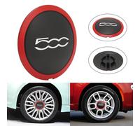 YIFANFENGSUN 4 Pièces Cache Moyeux pour Fiat 500 2012-2022, Cache Moyeu Centre de Roue Jantes Enjoliveurs Accessoires pour Voitures,C