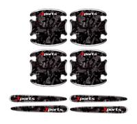 YIFANFENGSUN 8 Pièces Autocollants Protection Poignée Porte Voiture pour Toyota Land Cruiser 80,Imperméable et Résistant Aux Rayures Film Protection Peinture,A