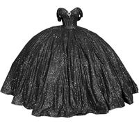 Yifanier Robe de Quinceanera à Perles Scintillantes avec traîne Robe de Bal Bouffante Robe de Bal Longue à Paillettes Robes Sweet 15 16 MT007