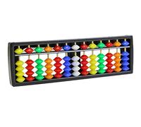 yIFeNG Portable arithmétique Soroban w/Perles colorées mathématiques calculer Outil boulier