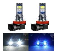 Yifengshun 2 pièces H8 / H11 LED blanc + bleu feux de brouillard, 24SMD 3030 2 couleurs H8 H11 LED pour la voiture frontale brouillard lumière Daytime lumières DRL 12V