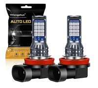 Yifengshun 2 pièces H8 / H11 LED bleu feux de brouillard, 24SMD 3030 2 couleurs H11 H8 LED pour la voiture frontale brouillard lumière Daytime lumières DRL 12V