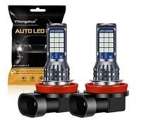 Yifengshun 2 pièces H8 / H11 LED bleu glace feux de brouillard, 24SMD 3030 2 couleurs H11 H8 LED pour la voiture frontale brouillard lumière Daytime lumières DRL 12V