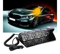 Yifengshun 36 LED Ambre Gyrophare Stroboscope LumièRe D'Urgence Super Brillant Balise Danger Flash Avec Ventouse 12-24V Convient Pour Camion De Voiture SUV IntéRieur Toit/Dash/Pare-Brise