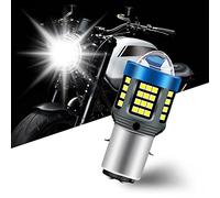 yifengshun H6 LED Moto Phare Ampoules Super Bright Blanc BA20D Ampoule LED Moto 12-80V Pour Moto Feux De Route Et Feux De Croisement Tout-En-Un Plug And Play 25W 6000K 1Pcs