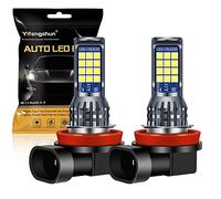 Yifengshun Lot de 2 ampoules LED H8 H9 pour feux de brouillard avant et feux de circulation diurnes 12 V avec 24SMD 3030