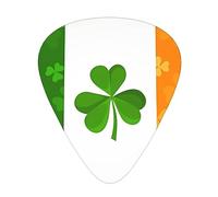 Yifhdes Lot de 12 médiators drapeau irlandais pour guitare folk, acoustique, basse, électrique, banjo ou ukulélé. Solo, riff, cadeaux