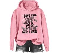 Yifinomi « I don't need Santa I already sit on a barbu mans lap and tell him what I want Sweatshirt & Hoodie », Rose - 1, 3XL