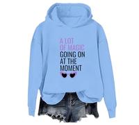 Yifinomi Sweat à capuche « A Lot of Magic Going On at The Moment », « A lot of Magic Going On at The Moment », Carolina Blue-1, 3XL