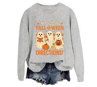 Yifinomi Sweat à capuche « Are You Fall O Ween Directions » pour professeur fantôme, gris, XXL