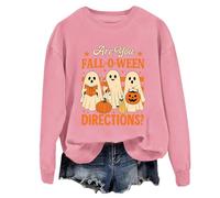 Yifinomi Sweat à capuche « Are You Fall O Ween Directions » pour professeur fantôme, rose, S