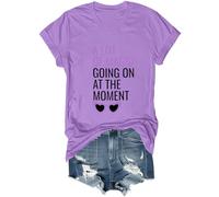 Yifinomi T-shirt à col en V « A Lot of Magic Going On at The Moment », violet clair, 3XL