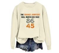 Yifinomi The Orange Jumpsuit Will Match His Face 86 45 Sweatshirt 86-45 Hoodie Retro 86 45 Shirt, Jaune crémeux., XL