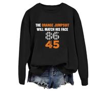 Yifinomi The Orange Jumpsuit Will Match His Face 86 45 Sweatshirt 86-45 Hoodie Retro 86 45 Shirt, Noir , 3XL