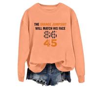 Yifinomi The Orange Jumpsuit Will Match His Face 86 45 Sweatshirt 86-45 Hoodie Retro 86 45 Shirt, Orange, 3XL