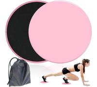 YIFLorine TANG Disque Sport Fitness,2 Pièces Core Sliders Disque Musculation Disques de Glisse à Double Face Disques de Glisse avec Sac de Transport pour Yoga,Entraînement,Pilates,Gym (Rose)