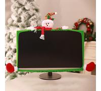 YiFudd1Pack Housse de protection élastique pour écran d'ordinateur portable, bordure de Noël, pour moniteur TV et ordinateur portable, décoration
