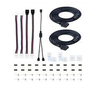 Yige Store Lot de 51 connecteurs L-ED 5050 4 broches 10 mm sans soudure RVB pour bande lumineuse