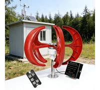 YIGECHENXIN 12v, Générateur d'éolienne Verticale de 4500W 12V/24V/48V/220V Lantern Portable avec contrôleur, adapté pour Bateaux, cabanes ou Surveillance