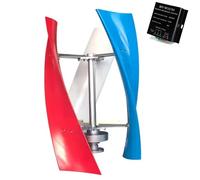 YIGECHENXIN 24v, Kit de générateur éolien 18000W DC 12V-220V avec générateur à éolienne à 3 pales, Turbine éolienne Verticale, pièces et Accessoires pour énergie Solaire et éolienne