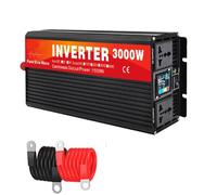 YIGECHENXIN 24v to 220v,Convertisseur de Puissance Continue 1500W DC 12V-60V vers AC 110V 220V 3000W Onde sinusoïdale Pure avec écran LCD et Double Prise AC pour Camping-Car, Camping, Camion