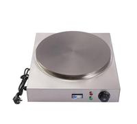 YIGECHENXIN 40CM, Machine à crêpes électrique Commerciale 220V, diamètre de 40 cm à 50 cm, Plaque de Cuisson pour crêpes multigrains (2500W)
