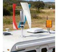 YIGECHENXIN 48v, Kit de générateur d'éolienne à axe Vertical 15000W 12V-220V Alternateur AC à Aimant Permanent triphasé avec régulateur de Charge, adapté à Un Usage Domestique (Faible Bruit)