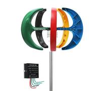 YIGECHENXIN 48v, Kit d'éoliennes 1500-3000W 5 pales Générateur d'énergie Lanterne 12V 24V 48V avec 5 pales/contrôleur Facile à Assembler Convient pour énergie éolienne/Solaire