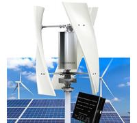 YIGECHENXIN 6000W Jardin Éolienne Kit De Générateur, 12V 24V 48V 220V Portable Triphase AC Générateurs D'aimants Permanents W / 3 Lame pour Les Bateaux Gazebos & Maisons (Blanc),12v