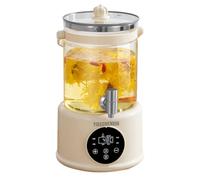 YIGECHENXIN Cafetière en Verre santé à Chauffage Rapide 1000 W, Bouilloire électrique Multifonction 4L avec infuseur à thé et contrôle de la température, pour thé/Soupe/Porridge