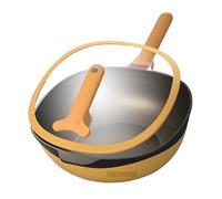 YIGECHENXIN Casserole carrée multifonctionnelle à Fond Plat pour Plaque à Induction Grande capacité (32 cm) Usage Domestique revêtement antiadhésif résistante aux Hautes températures