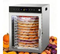 YIGECHENXIN Déhydratateur Alimentaire Commercial en Acier Inoxydable 12 Niveaux déshydratateur de Fruits avec régulateur numérique de température sécheur Alimentaire électrique,110V
